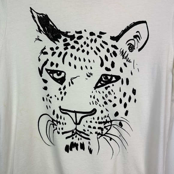Clare V Anthropologie Collab Jaguar Tee Size S - Picture 5 of 11